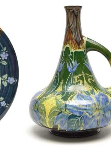 Dutch Pottery with Art Nouveau Style decoration has a high value on the market